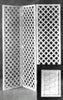 Screen, White Lattice
