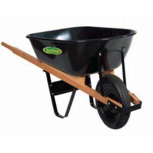 Green Thumb, 6 CUFT Poly Wheelbarrow
