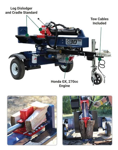 30 Ton Vertical/Horizontal Log Splitter